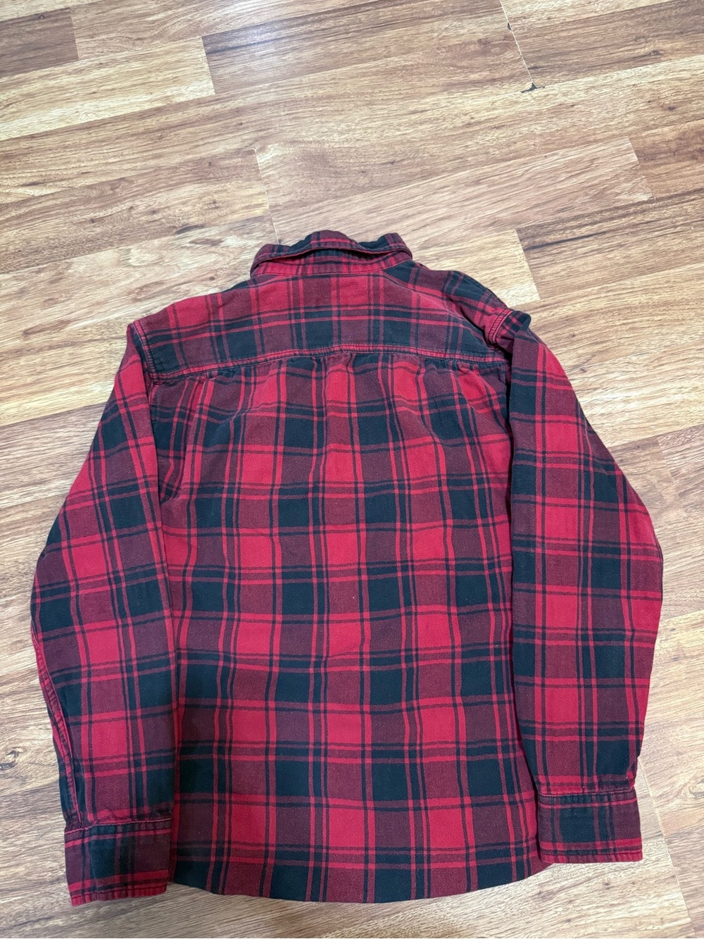 George Red and Black Plaid Button-Down Shirt - Picture 6 of 11